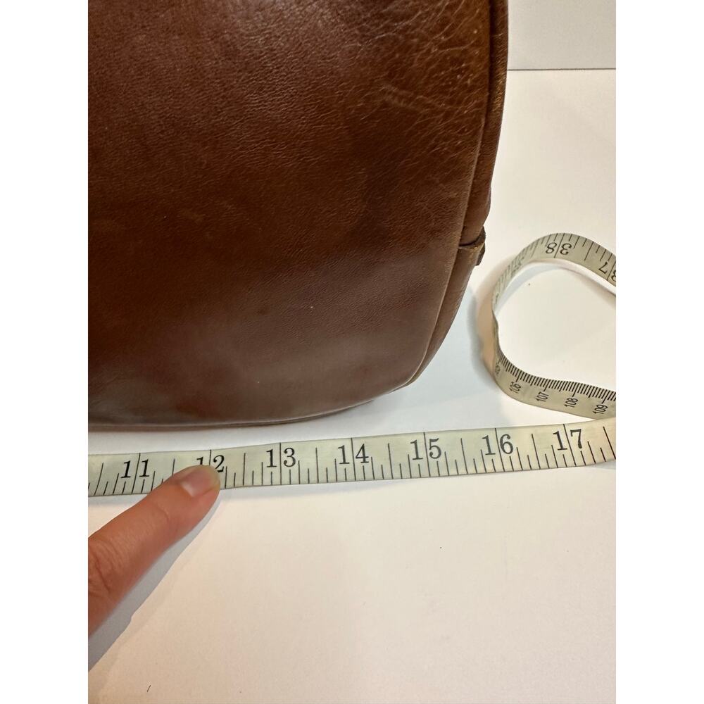 Madewell Marin Slouchy Leather Tote Bag Brown 14x15x7 Minimalist Everyday Bag - Picture 13 of 15